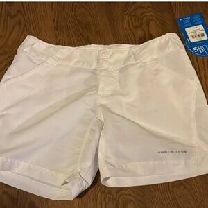 Columbia White Athletic Shorts Lightweight Performance Women's XS  🆕📦🏃🏻💨🚚